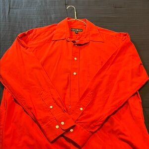Beverly Hills Polo Club Red Casual Button Down Shirt